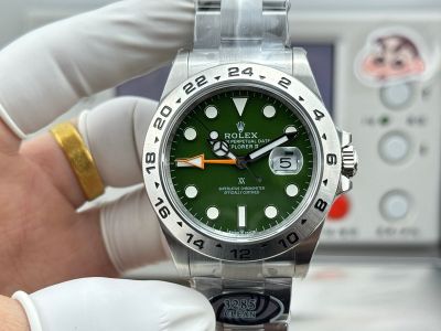 N Factory Rolex Explorer ii 3285 Movement 42mm Dual Time Zone 904L Steel Watch